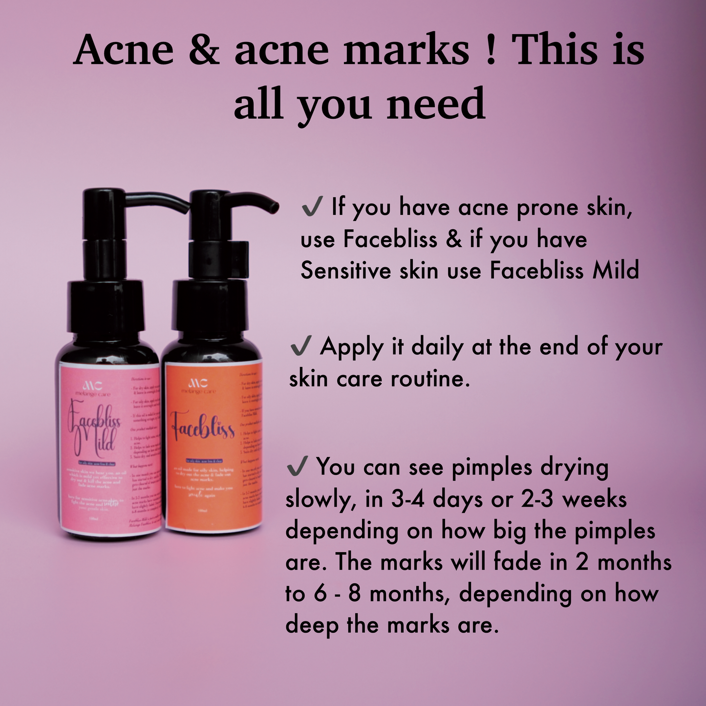 Skin Care oils