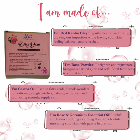 Rosy Dew Soap: A Soothing Floral Treat for Sensitive Skin