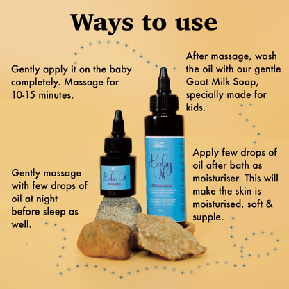 Melange Baby Oil for sensitive skin pure cold pressed oils