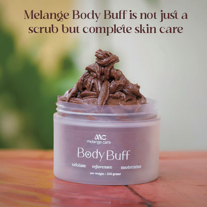Melange Body Buff tan removal body scrub for all skin types