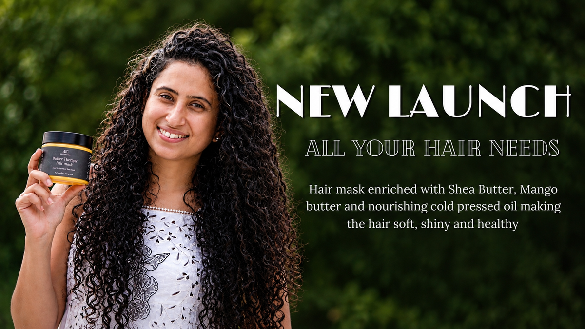 Melange Care Butter Therapy Hair Mask new launch banner for dry, frizzy hair