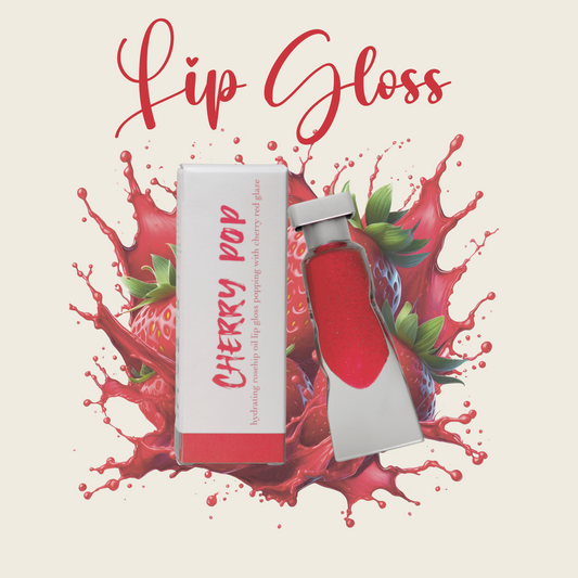 Melange Cherry Pop lip gloss bright red strawberry non sticky India