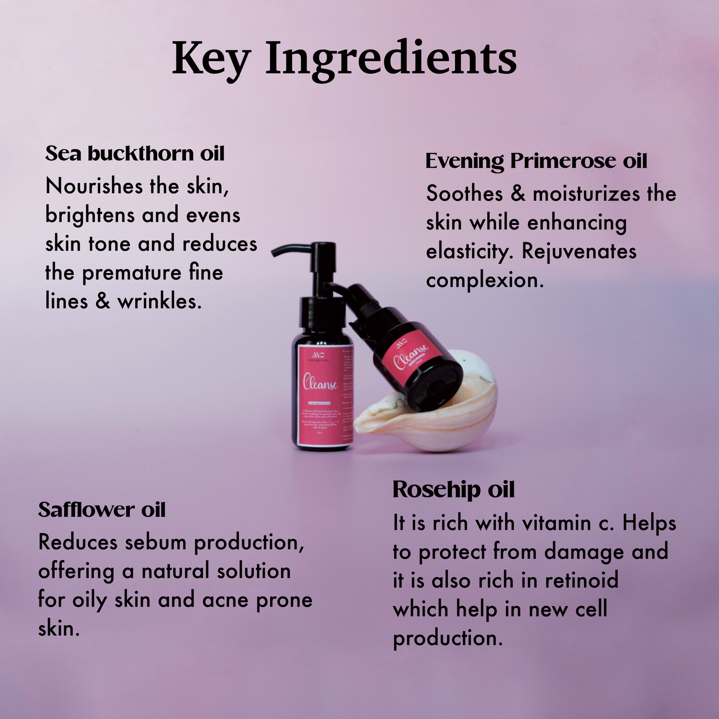 Melange Cleanse oil cleanser for acne prone and oily skin India