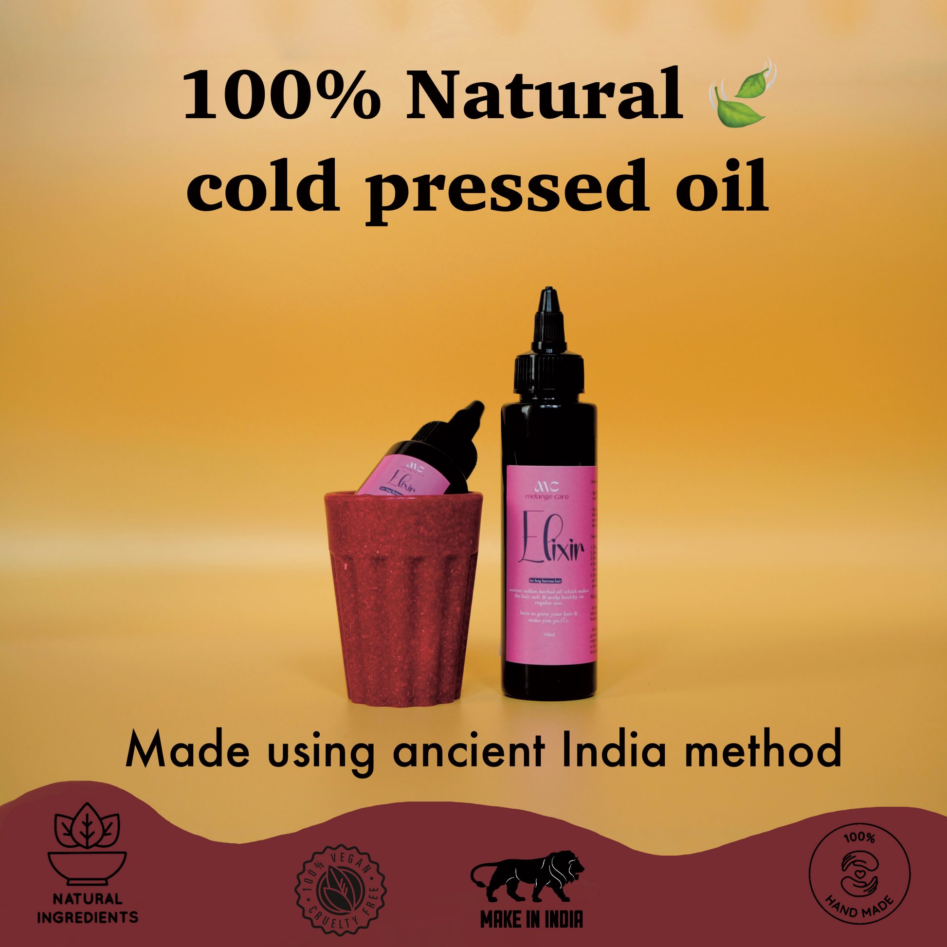 Melange Elixir handmade chemical free hair oil Melange Care