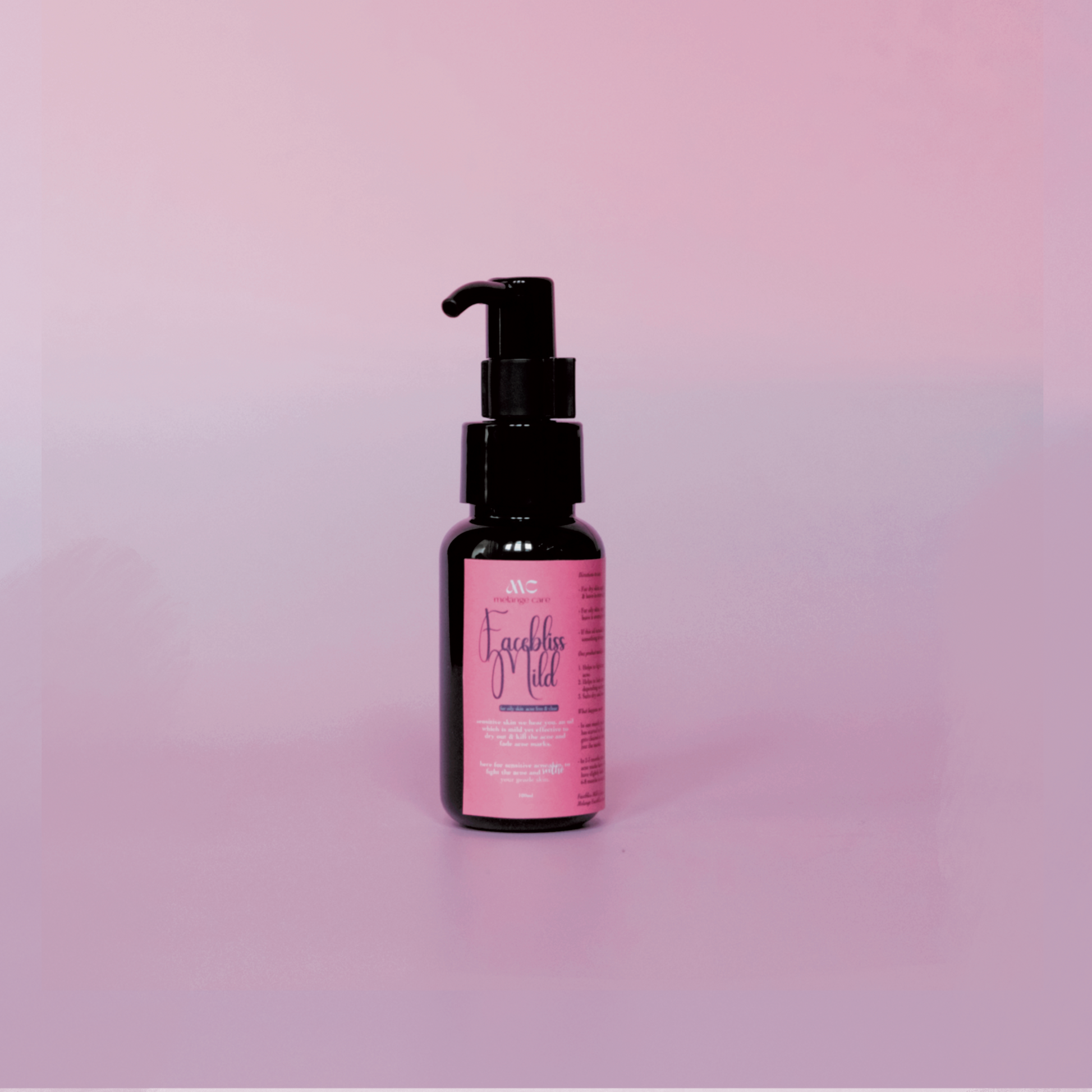 Melange Facebliss Mild natural facial oil for sensitive skin and acne India