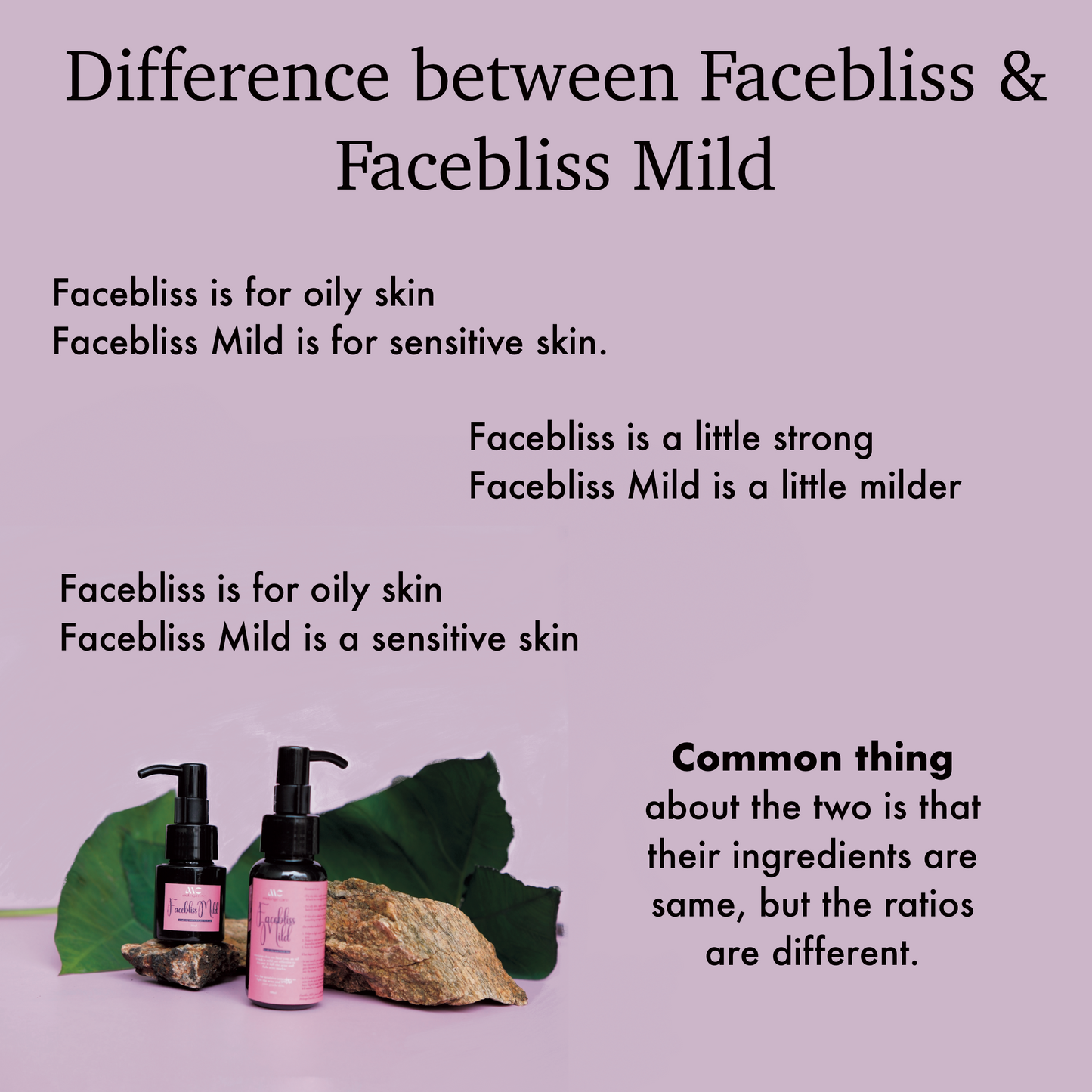 Melange Facebliss Mild saffron oil reduces acne and acne marks sensitive skin