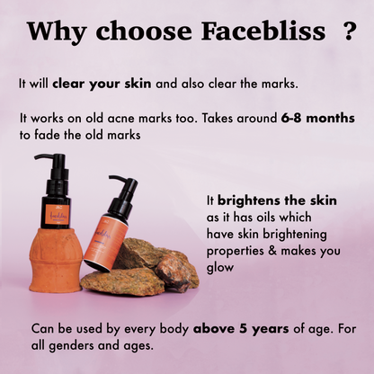 Melange Facebliss for hormonal acne and puss acne natural treatment