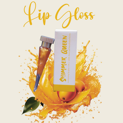 Melange Shimmer Queen lip gloss subtle shine mango flavour India