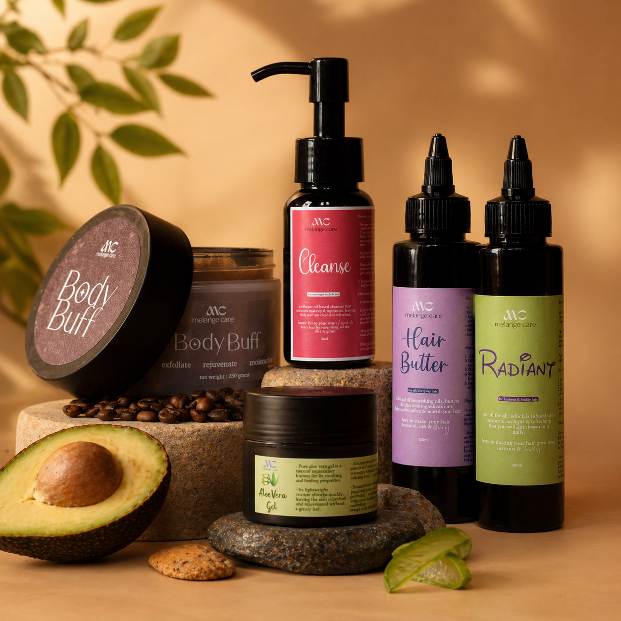 Melange Summer Collection complete skin and hair care routine combo India